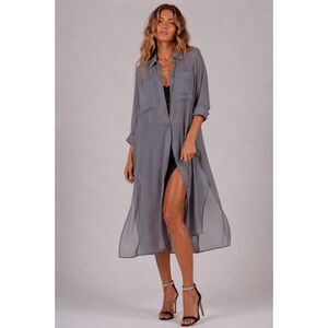 zara grey shirt dress PLAID SHIRT DRESS - Brown-Blue